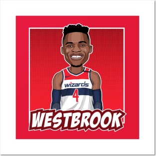 Russell Westbrook Cartoon Artwork Posters and Art